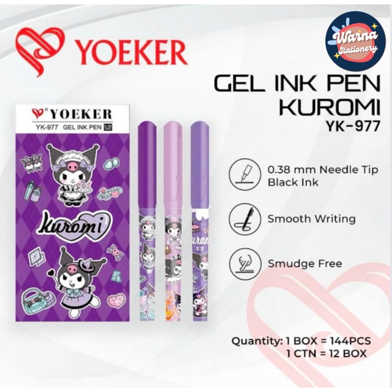 

GEL PEN YOEKER YK-977 KUROMI