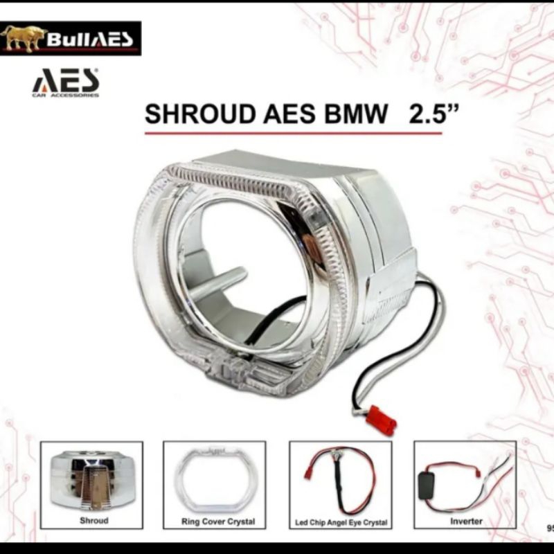 SHROUD 2,5 INCH LAMPU COVER SHROUD BILED 2,5 INCH