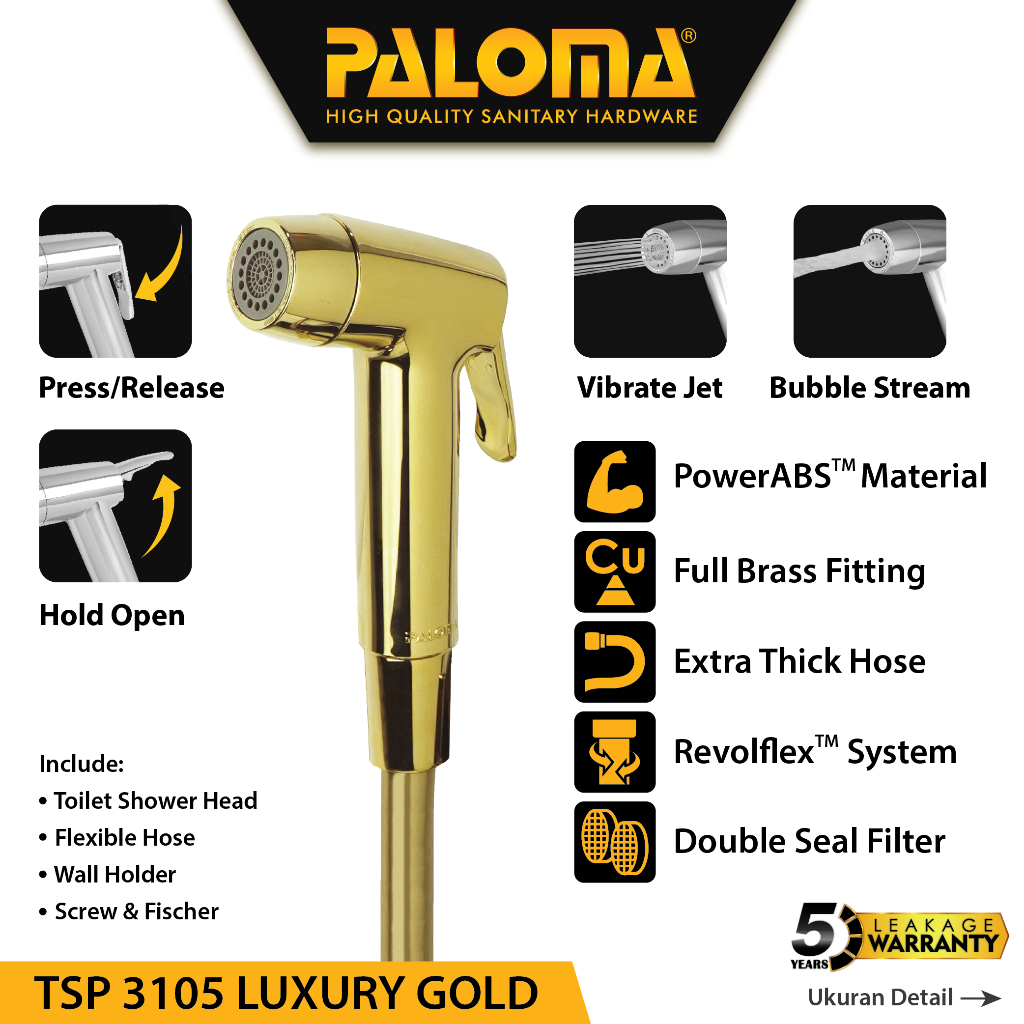 PALOMA TSP 3105 Toilet Shower Jet Washer Bidet Cebok Kloset Closet WC