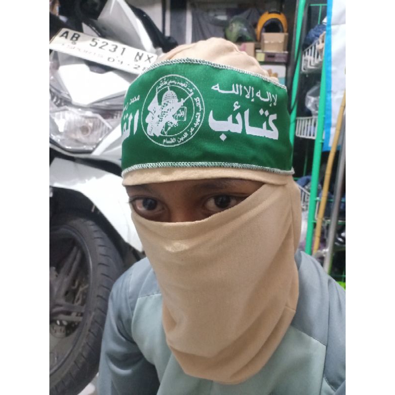 Ikat Kepala Hamas- Ikat Kepala Tauhid- Ikat Kepala Al Qassam- Ikat Kepala Palestina- Headband Tauhid