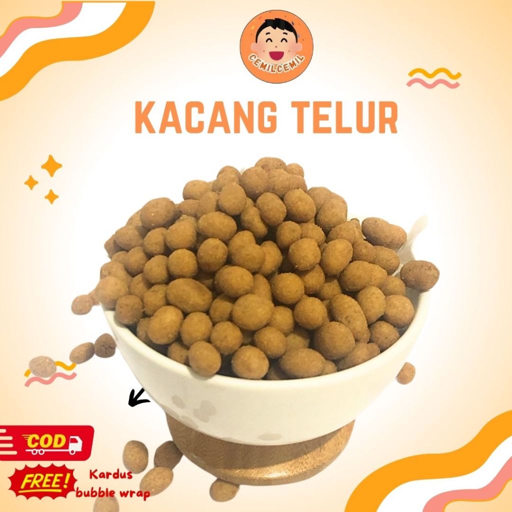 

CEMILCEMIL Kacang Telur Atom Oven / Spesial Manis Gurih