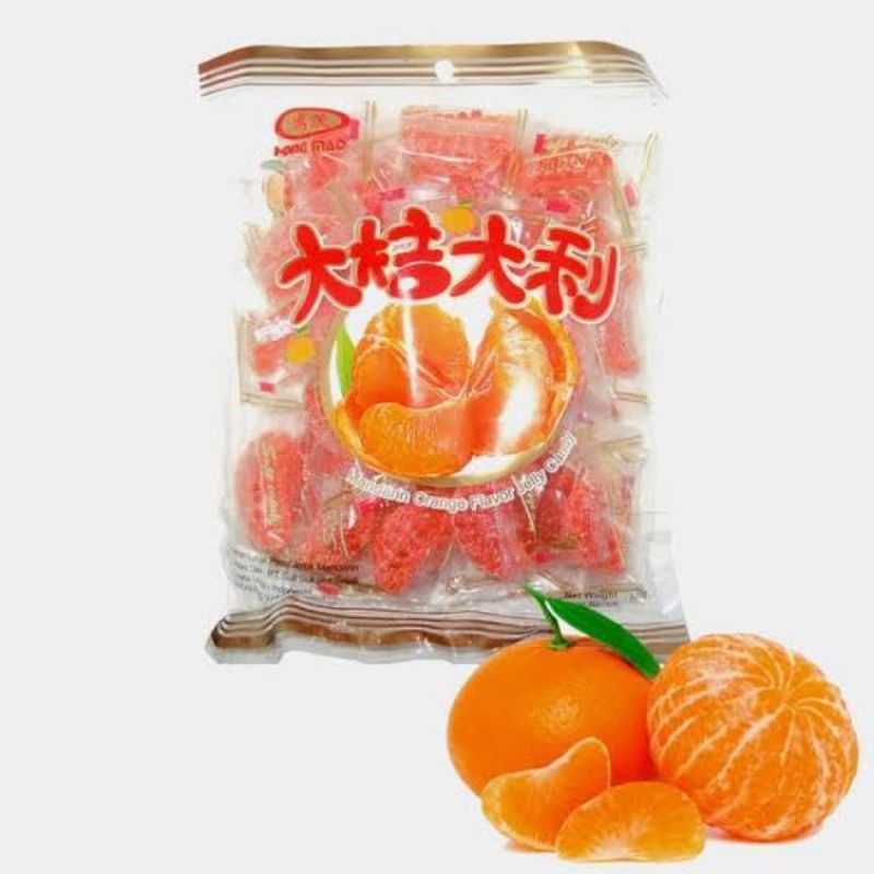 Permen jelly jeruk mandarin