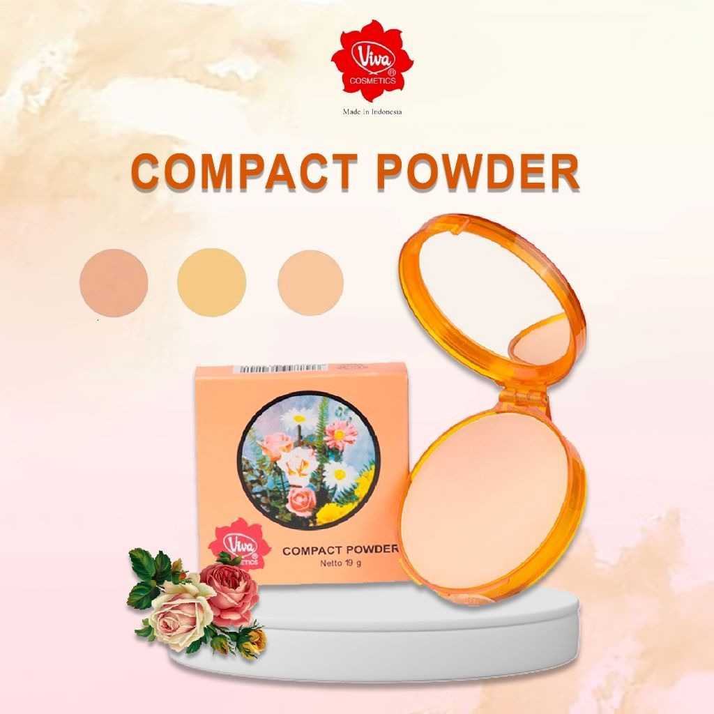 Viva Compact Powder Bedak Padat Untuk Wajah Kosmetik Wanita