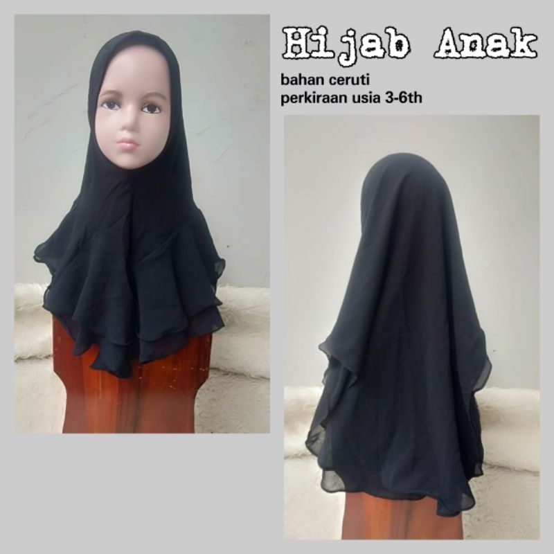 HIJAB ANAK PAUD TK USIA 2-6TH BAHAN CERUTI