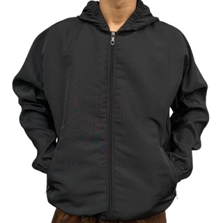 Jaket Polos Olahraga Pria Wanita Lari Sepeda Gym