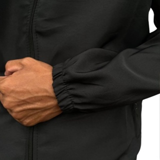 Jaket Polos Olahraga Pria Wanita Lari Sepeda Gym