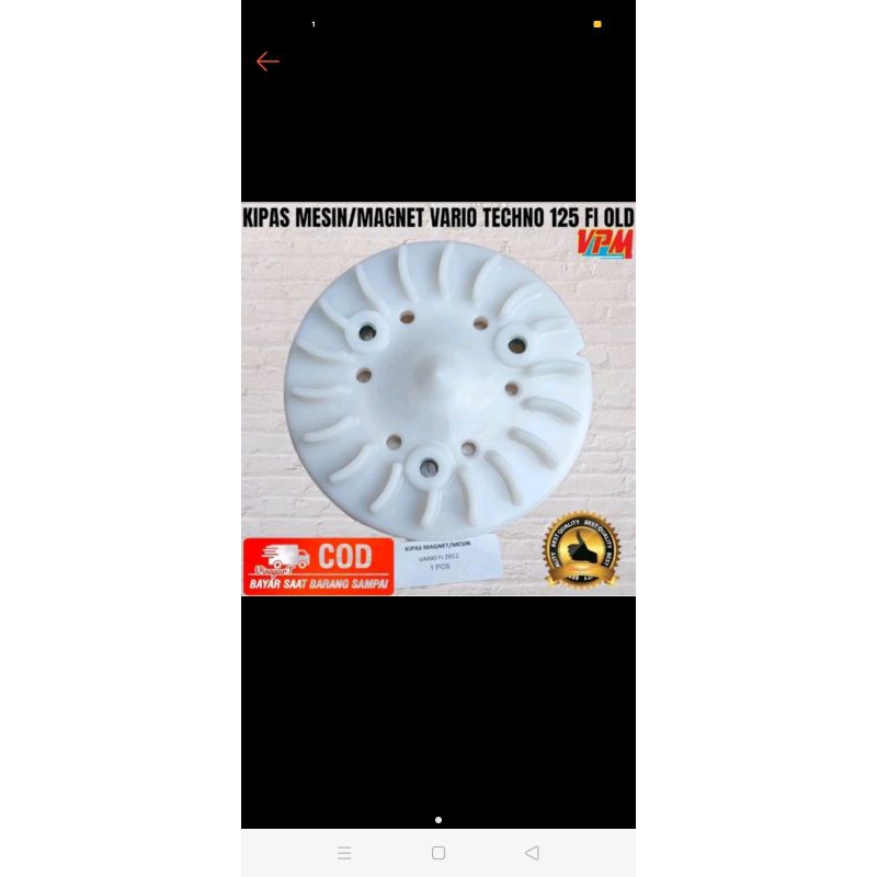 kipas radiator Vario old /kipas magnet Vario techno CBS 110 ORI secon copotan