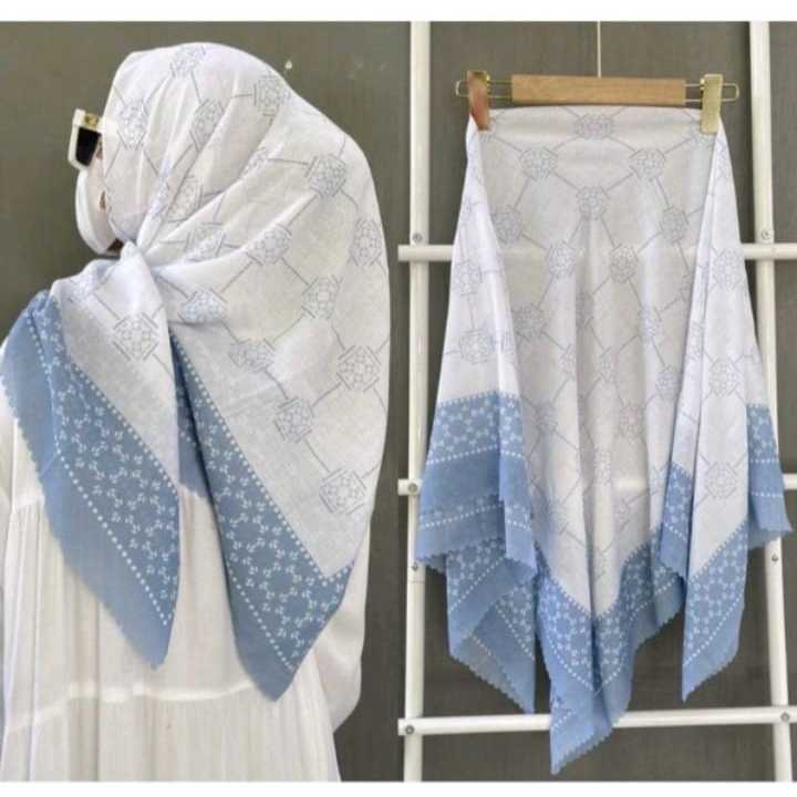 HIJAB VOAL MOTIF/KERUDUNG SEGI EMPAT MOTIF SERIES LUNA