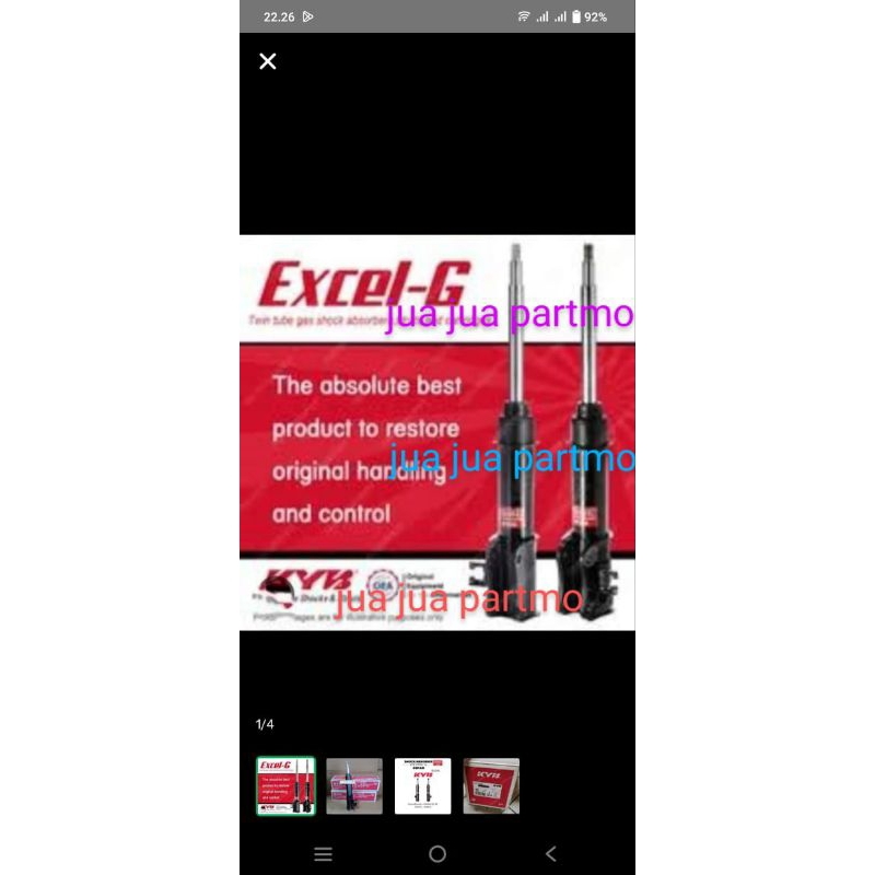 shockbreaker Vitara Escudo depan merk kayaba original