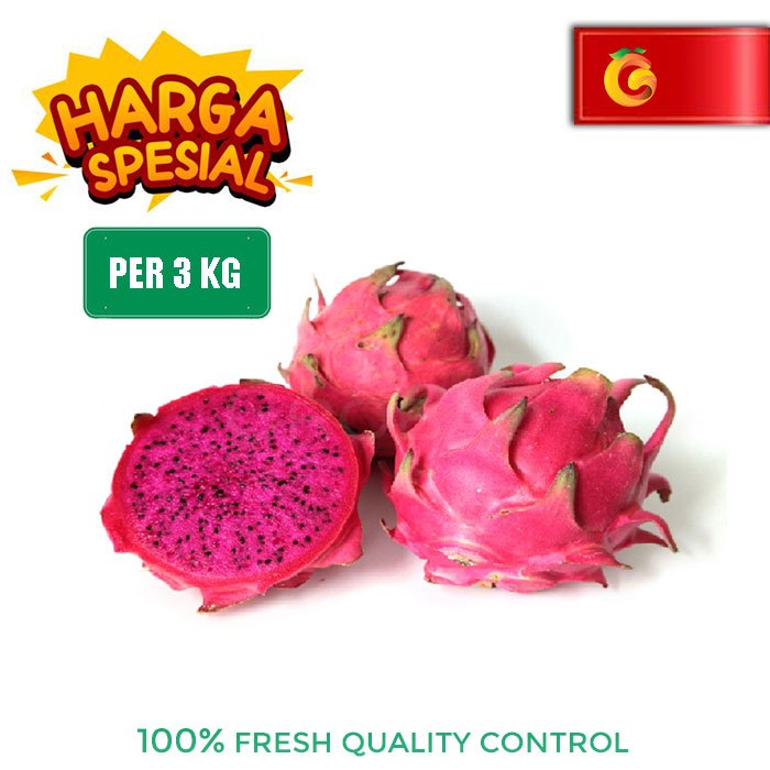 

HARGA SPESIAL - BUAH NAGA MERAH FRESH 3 KG