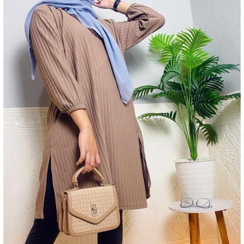 Tunik Knit Hornet Tania Jumbo Viral