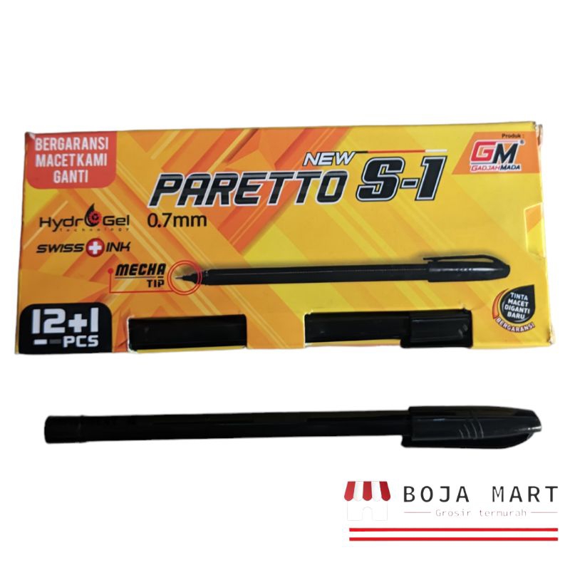 

Pulpen/ballpen/bolpoin Parreto S-1 per pack free 1 pcs