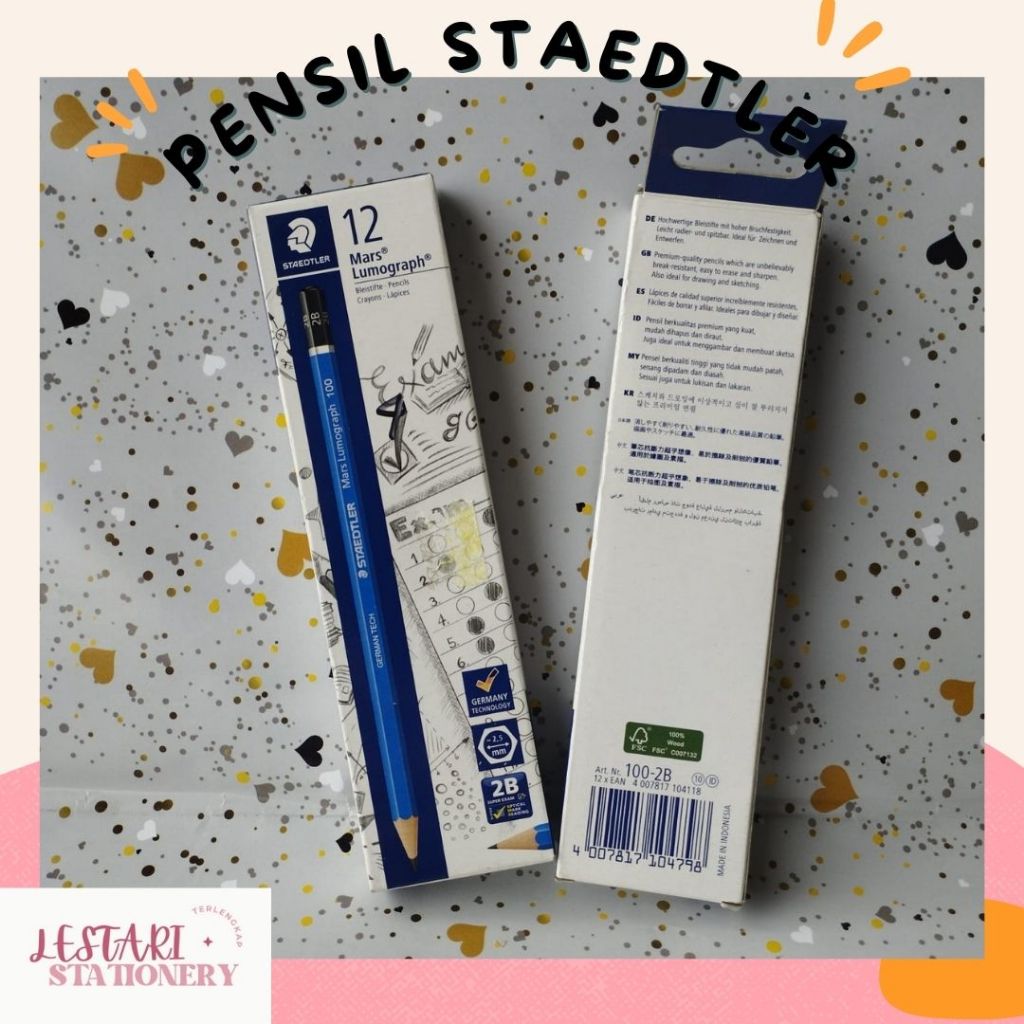 

Pensil Steadtler 2B | Pensil Tulis 2B Lestari Stationery