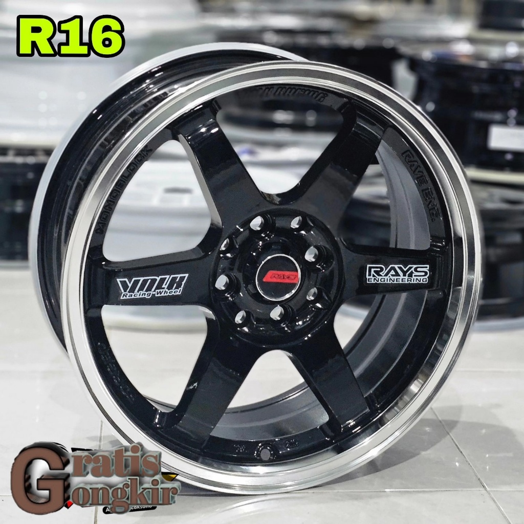 velg honda jazz ring 16 TE37 lebar 7 et35 velg mobil livina.mobilio,kijang,avanza
