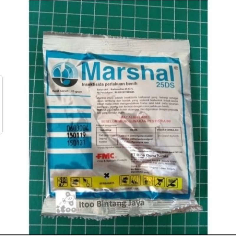 pestisida insektisida pembasmi serangga Marshal 25DS 25gram