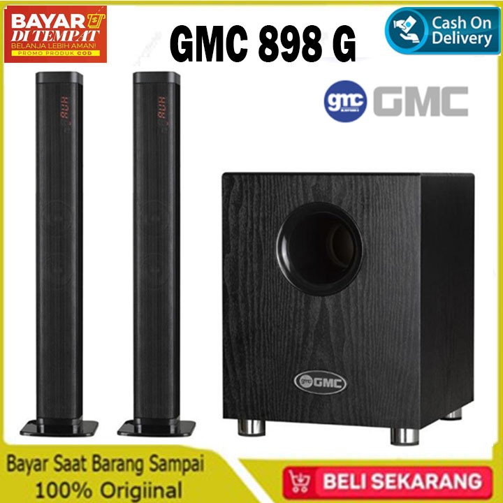 SOUND BAR GMC 898G SPEAKER Bass Bluetooth Remot Radio BT USB EXTRA BASS MANTAP