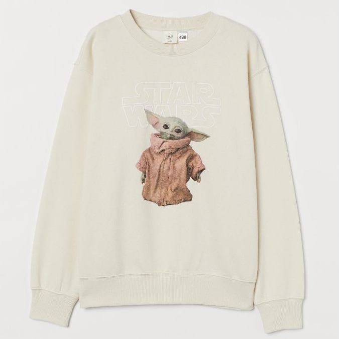 H&m Starwars Baby Yoda Crewneck / Sweater H&m Starwars Pria & Wanita