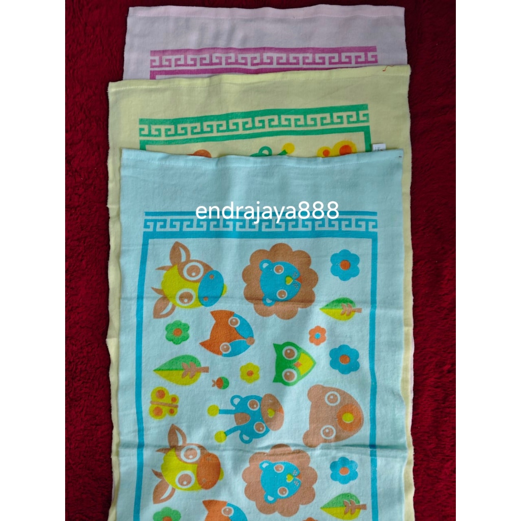 HANDUK IVORY Bayi Lembut Ivory Bordir Halus Jumbo 110cm x 60cm Handuk Bayi Bordir Halus Handuk Warna