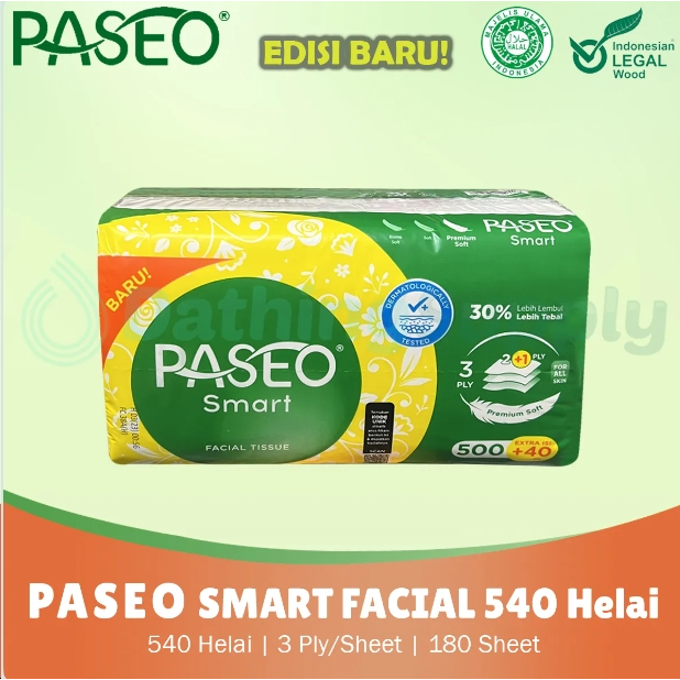 

Tisu Paseo Smart 250 Ply (540 pcs) ~KEMASAN BARU - tissue murah - tissu paseo