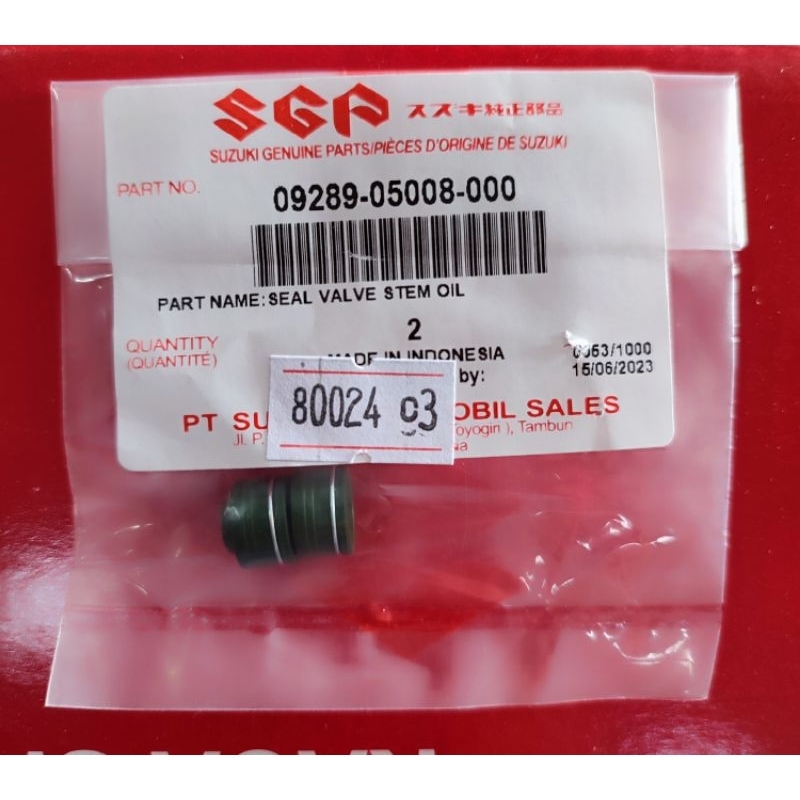 2pcs Seal Sil Klep ORI Suzuki Smash Shogun 110 125 09289B05008N000