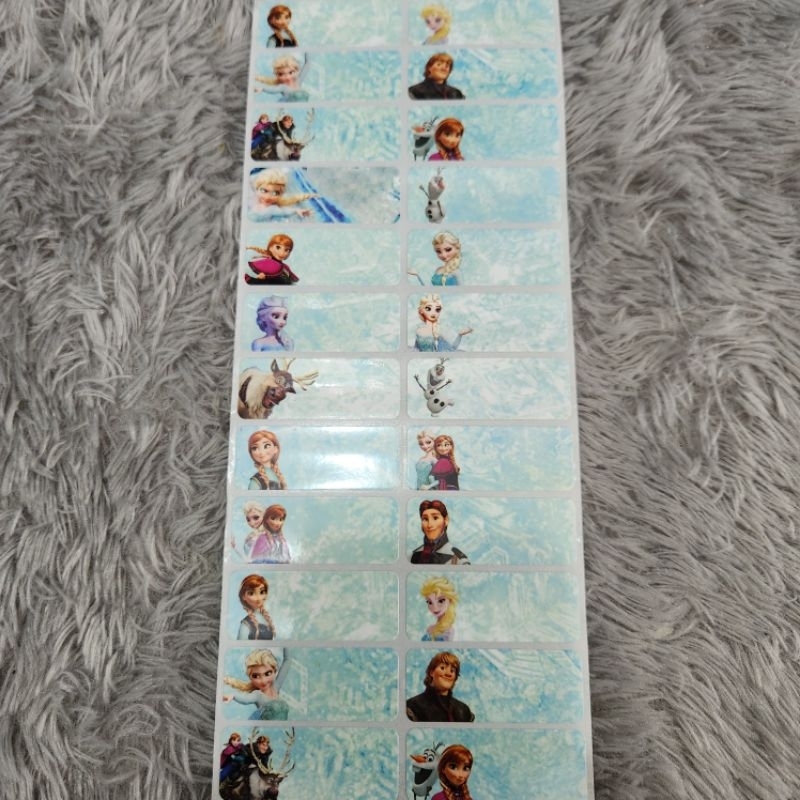 

Stiker nama waterproof/Size L Motif Cewek Isi 34 Pcs/Cetak stiker nama murah