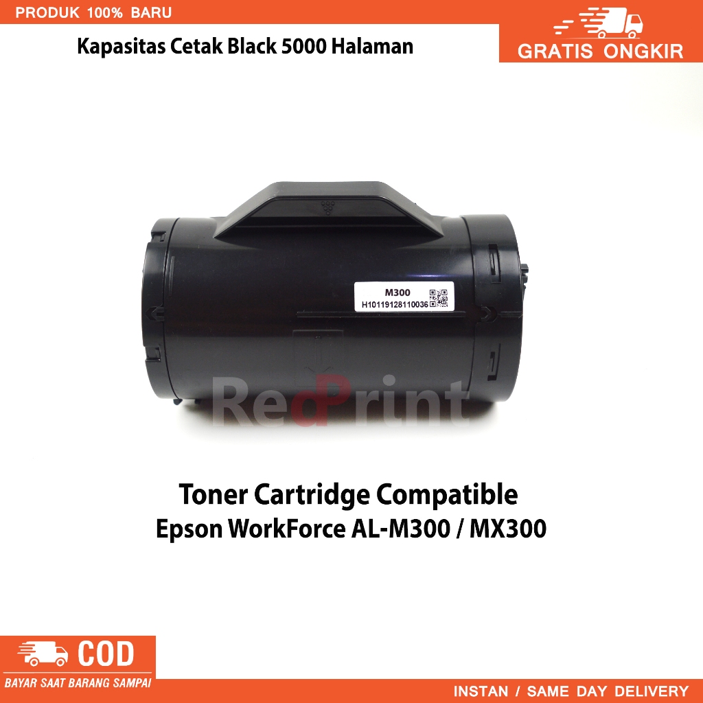 Printer Laser Epson AL-M300 WorkForce Hitam 35ppm