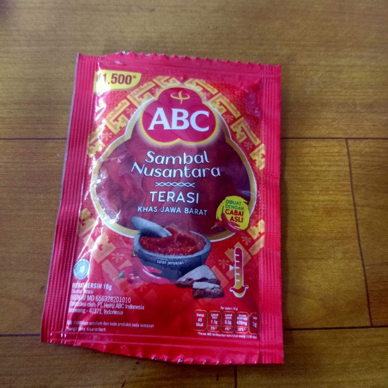 

ABC Sambal Nusantara Terasi 18g