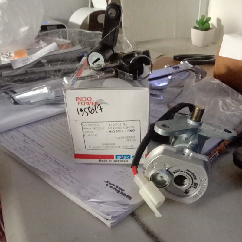 kunci kontak set Mio soul/ Fino original Minda