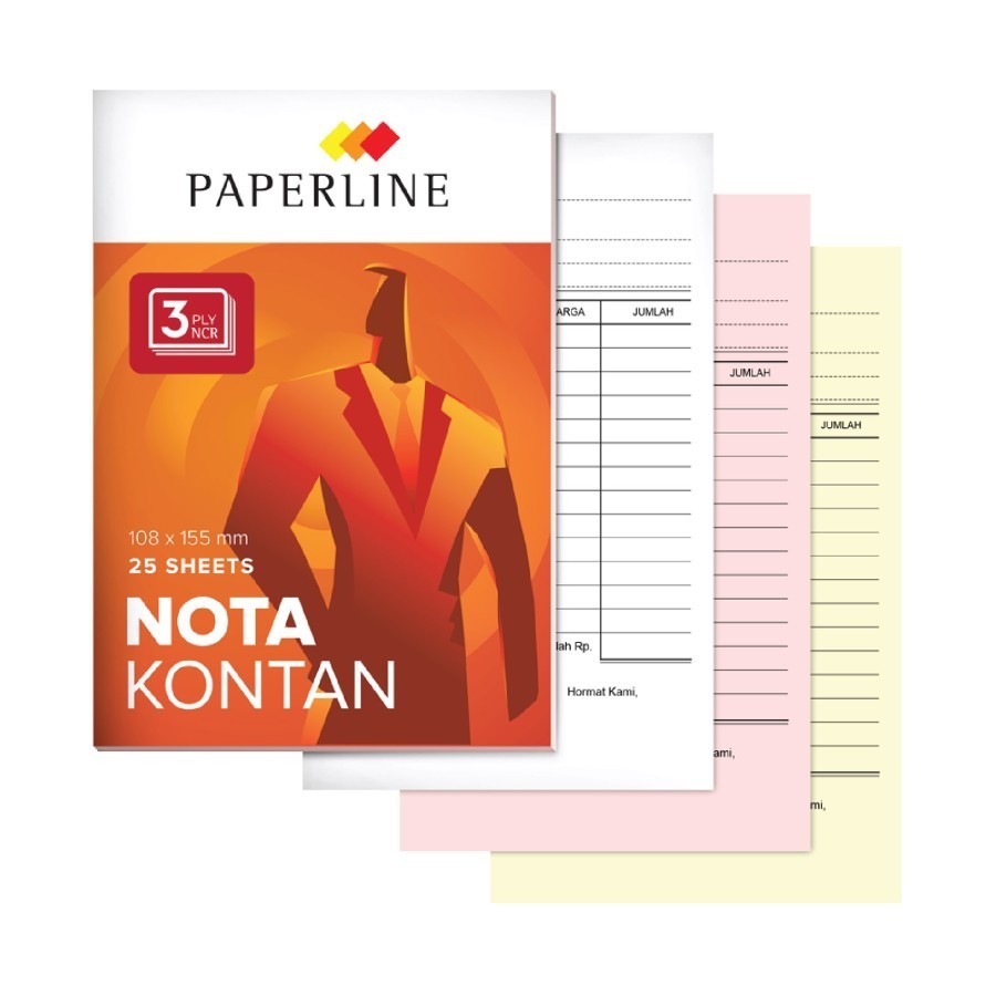 

Nota Kontan Paperline K3 / Nota Kontan Kecil Besar / NOTA KONTAN KECIL BESAR 3 PLY PAPERLINE 25 LEMBAR (1PCS) MURAH | NOTA03 - NOTA04