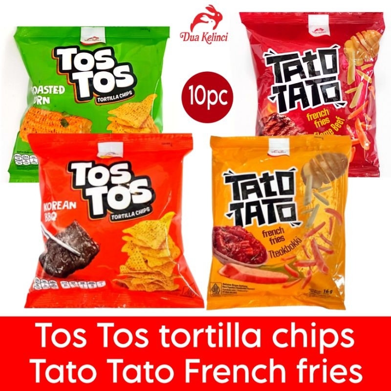 

DK Tato tos tos kentang keripik tortilla 16gr 20gr isi 10pc