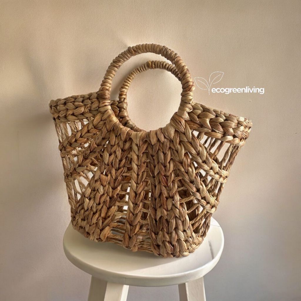 Tas Jinjing Enceng Gondok / Kiso Enceng Gondok / Tas Hampers Enceng Gondok