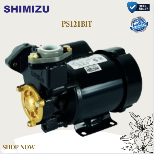SHIMIZU POMPA AIR PS 121 BIT NON AUTO WATER PUMP/PS121BIT/PS121 BIT/PS 121BIT/ORIGINAL/GARANSI RESMI