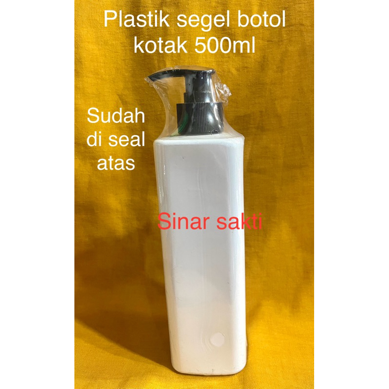 plastik segel botol kotak 500ml seal atas /plastik segel botol 500ml kotak plastik segel shrink