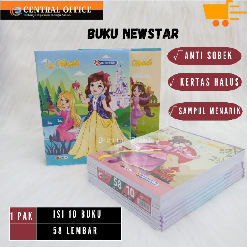 

Buku Tulis Newstar Isi 58 Lembar/Buku Tulis Newstar Boxy Isi 42 Lembar/Buku Tulis Newstar Isi 38 Lembar