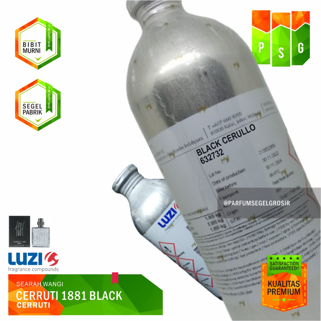 BLACK CERULLO | Searah Wangi Cerutti 1881 Black | Luzi | 500gr Segel