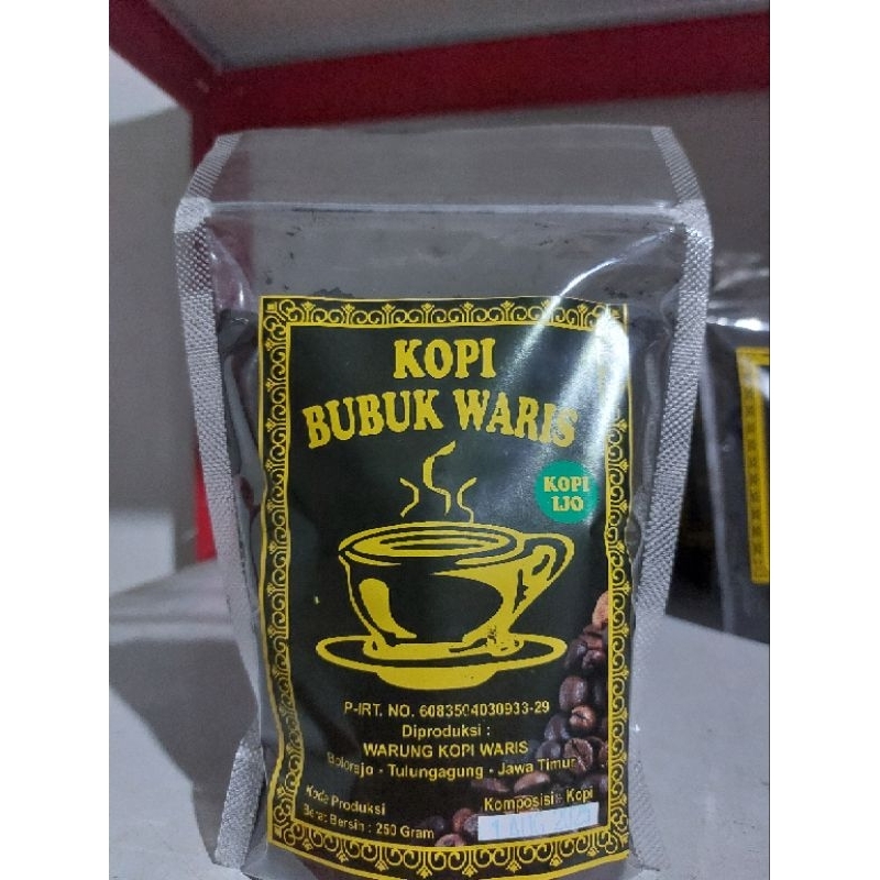 

Bubuk Kopi Ijo WARIS khas TULUNGAGUNG JATIM kemasan 250 gr