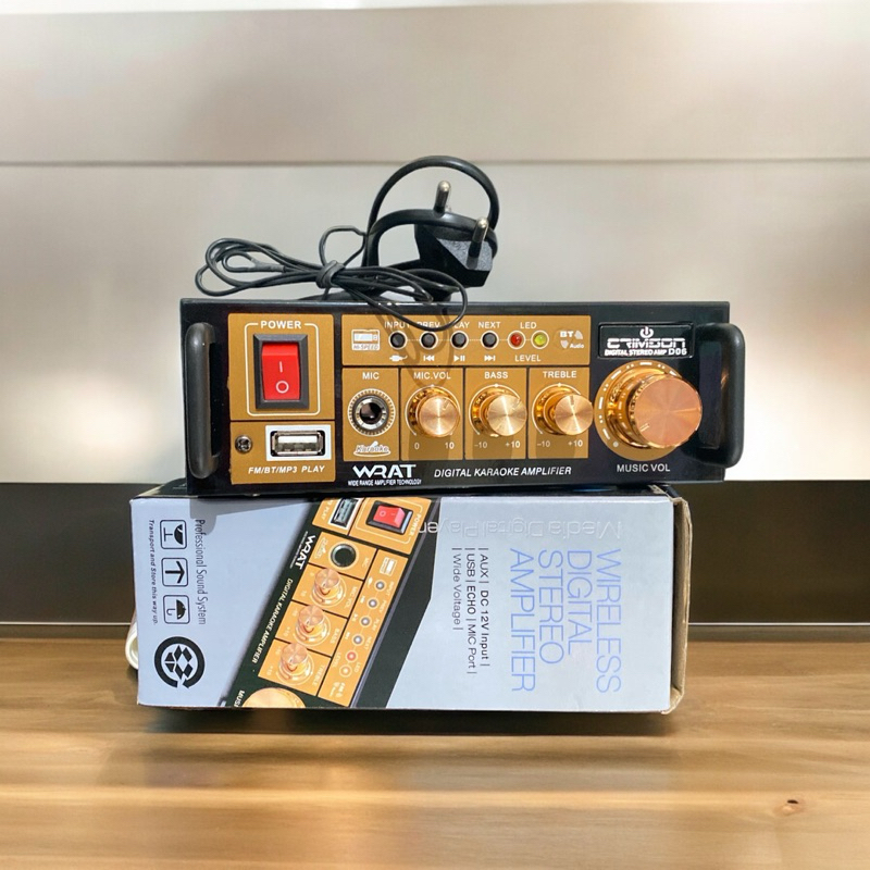 Wireless Digital Stereo Amplifier Crimson D06 Digital Karaoke Amplifier