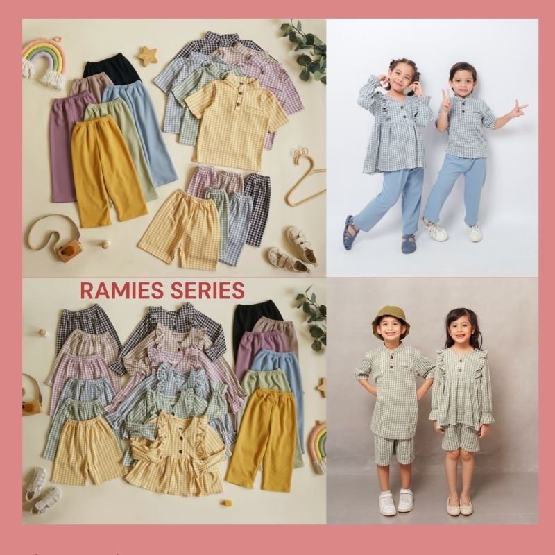 RAMIES SERIES SET | BAJU SETELAN 3 in 1 COUPLE ANAK 1-8 TAHUN