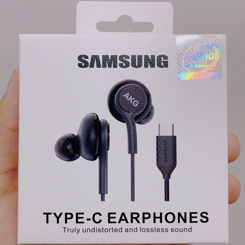 RJ1 [UJUNG JACK TYPE C] Handsfree Handset Samsung AKG Type C Handset Handsfree Samsung Type C AKG