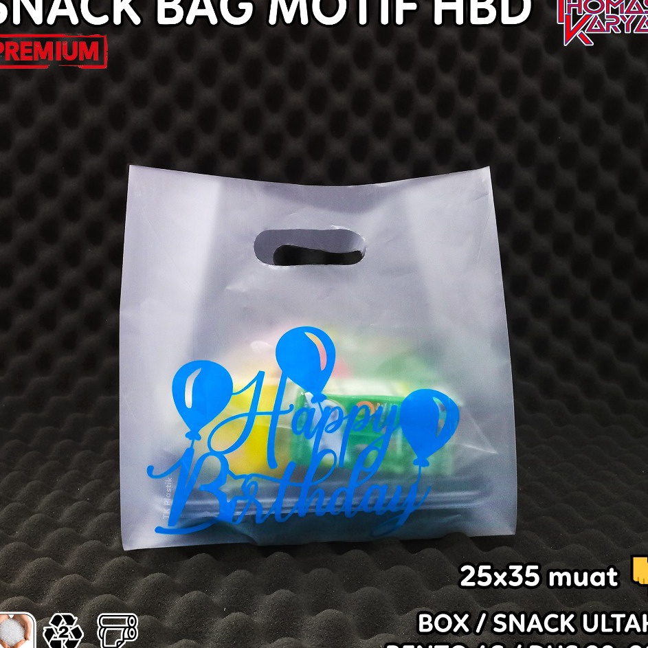 

Diskon Gede Plastik Ultah 25x35 Motif HAPPY BIRTHDAY BIRU isi 5 Softhandle Snack Bag Ulang Tahun Souvenir HBD