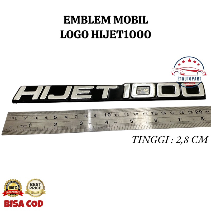 Emblem Tulisan Logo Hijet1000