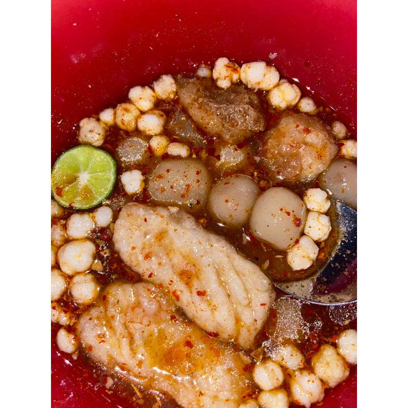 

Baso aci Pedas / baso aci ayam pedas