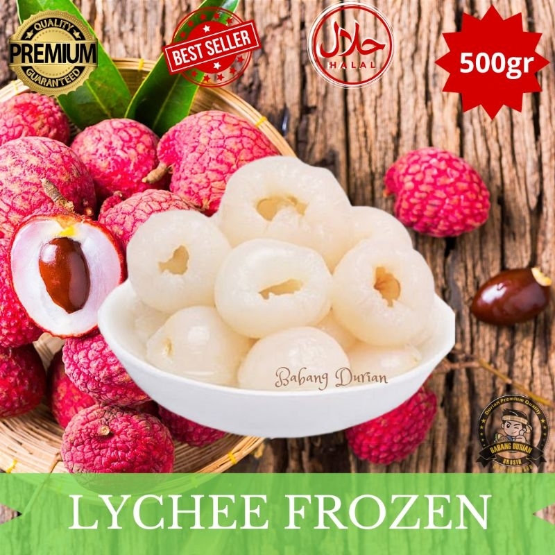 

LYCHEE FROZEN 1KG LYCHEE SUDAH KUPAS TANPA BIJI/LECI