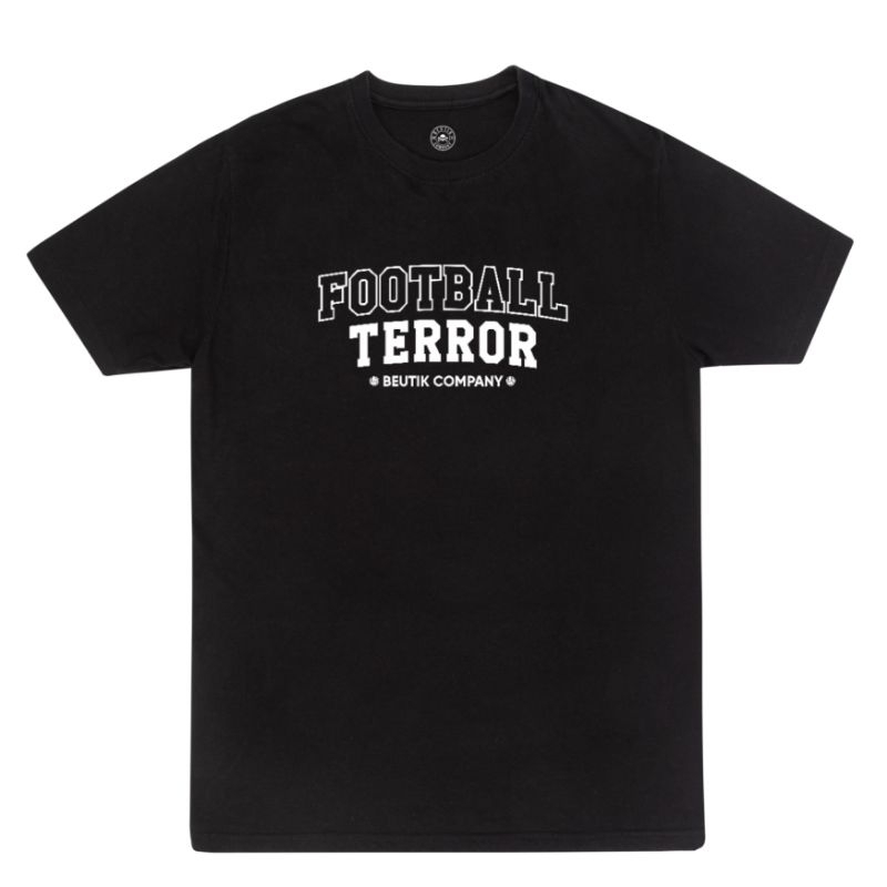 Tshirt Football Terror | Black | White | Beutik Company