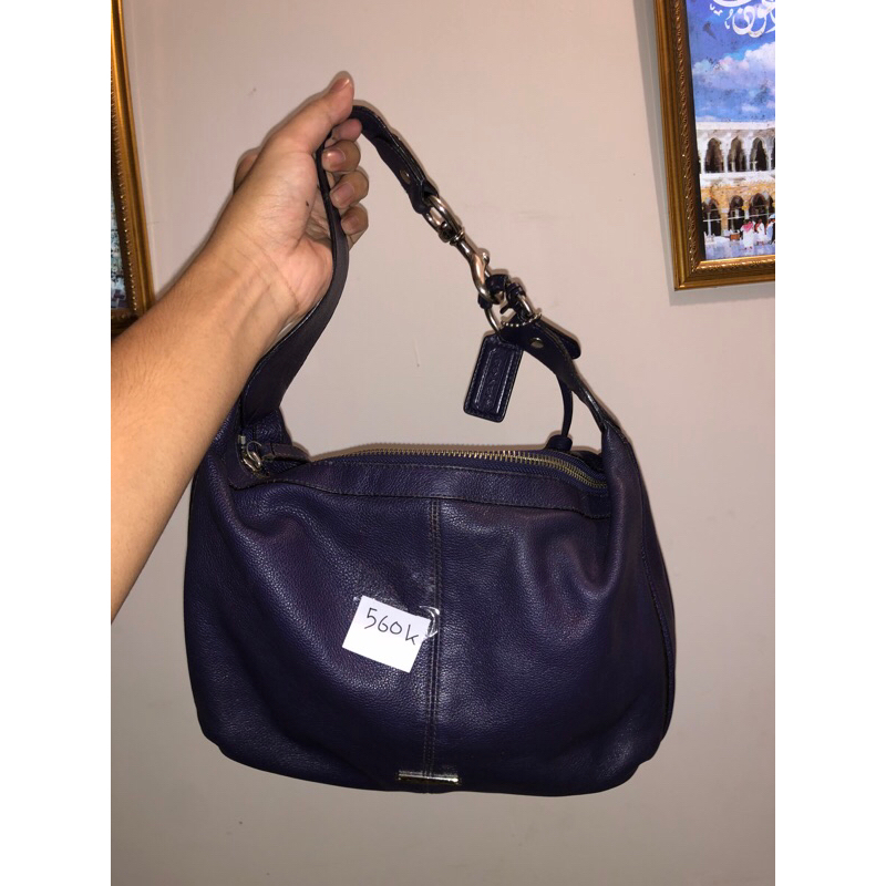 TAS SELEMPANG WANITA MERKCOACH KULIT ASLI PRELOVED