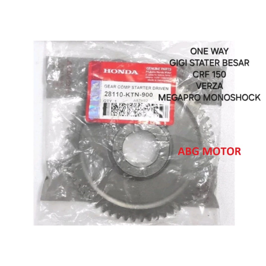 ONE WAY ONEWAY GIGI STARTER BESAR CRF 150 VERZA MEGAPRO MONO ORIGINAL