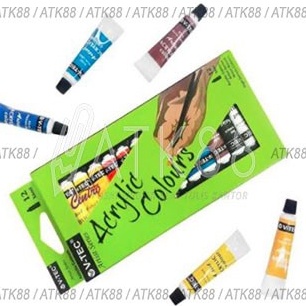 

Cuma Sehari Cat Acrylic Vtec 6Ml 12 warna Cat Acrilic Vtec 6ml Cat Akrilik Vtec