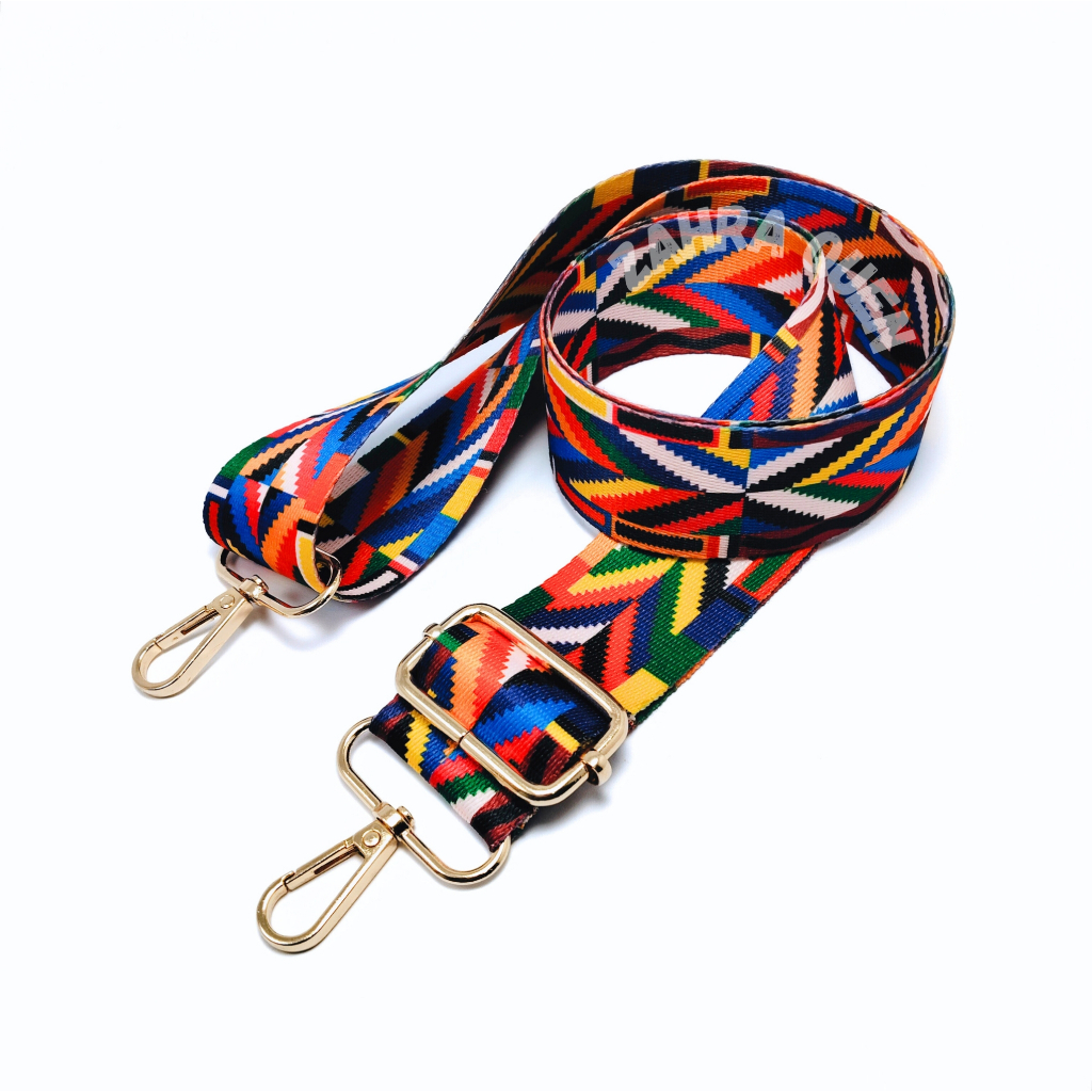 Tali Tas Wanita Motif Bunga Tebal Ukuran 120cm - Tali Selempang Pria & Wanita