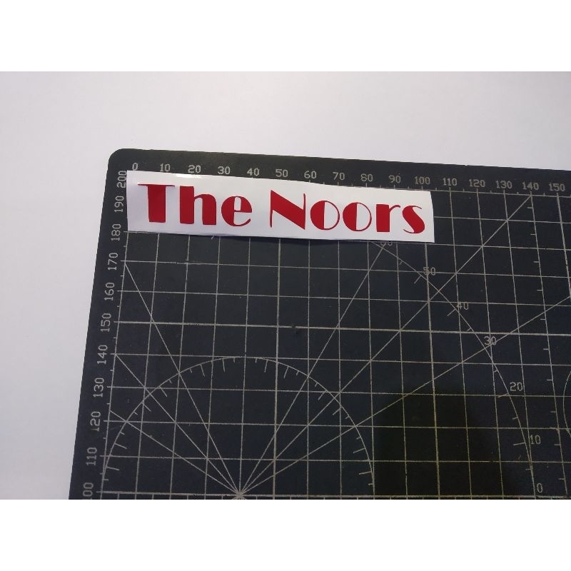 

cutting stiker the noors
