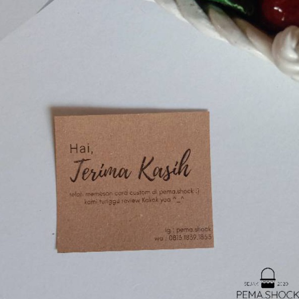 

Thank You Card Vintage 5 pcs